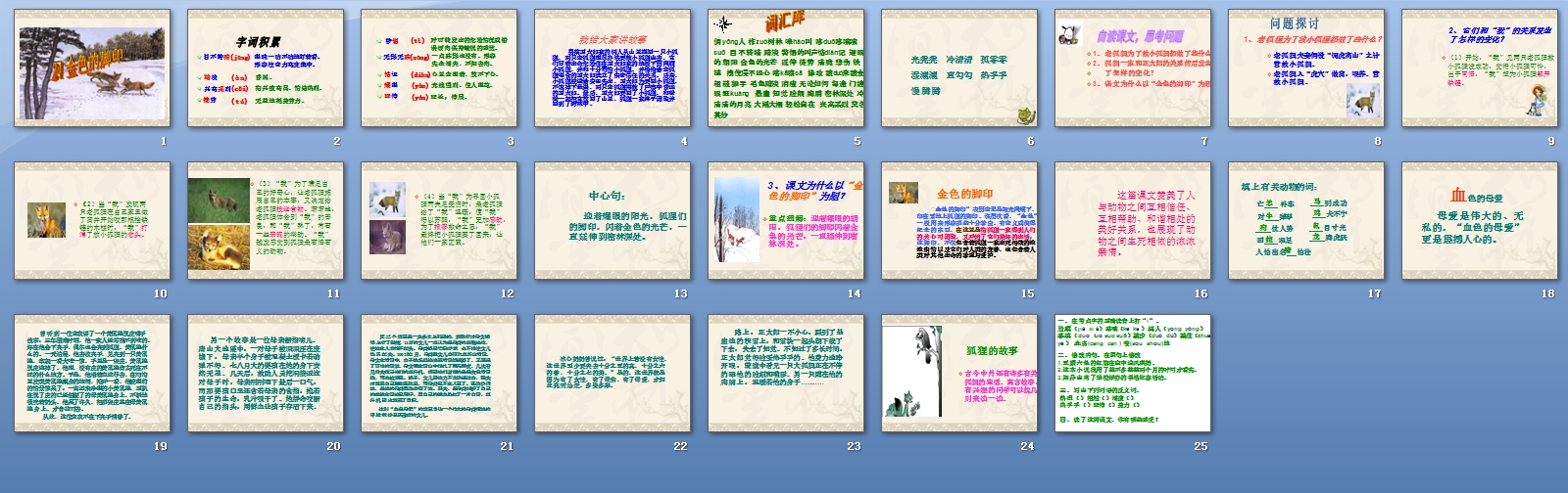 金色脚印的追寻，PPT中的故事启示