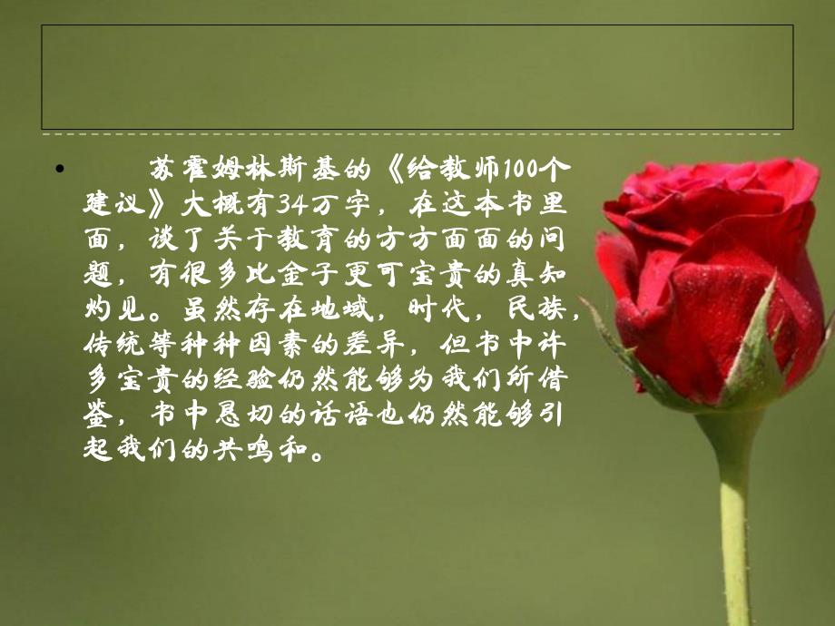 给教师的一百条建议读后感，启迪心灵的烛光