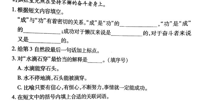 阅读题，探索文本世界的钥匙
