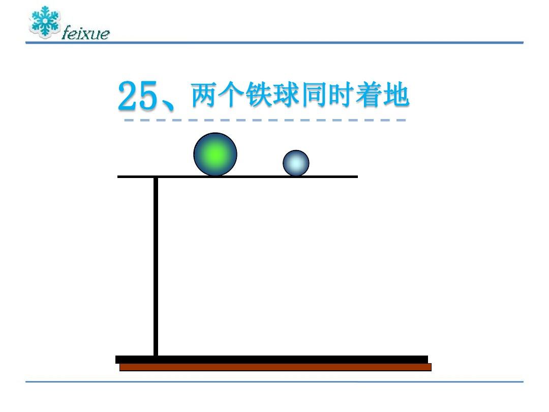 两个铁球同时着地教学设计