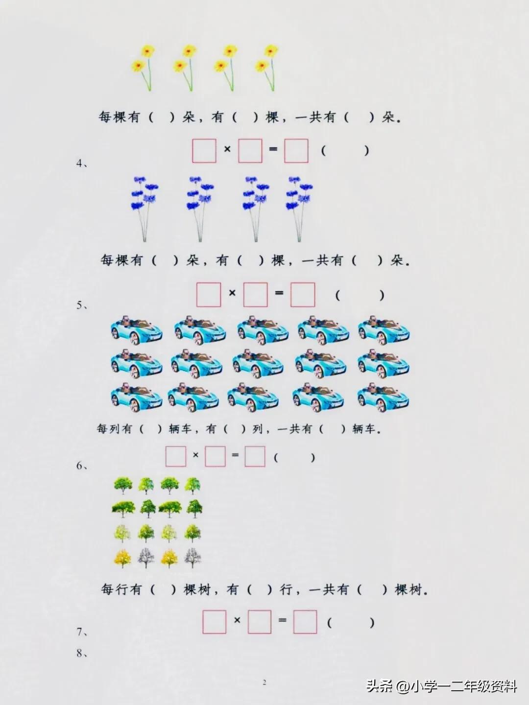 乘法的初步认识教学设计