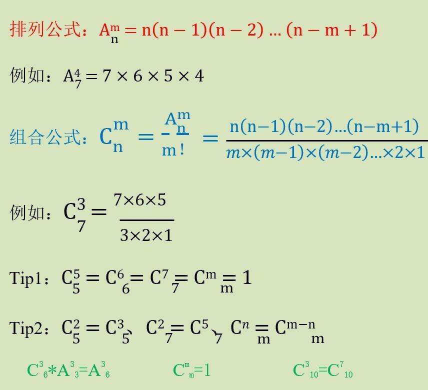 排列组合中的C阶乘公式及其应用