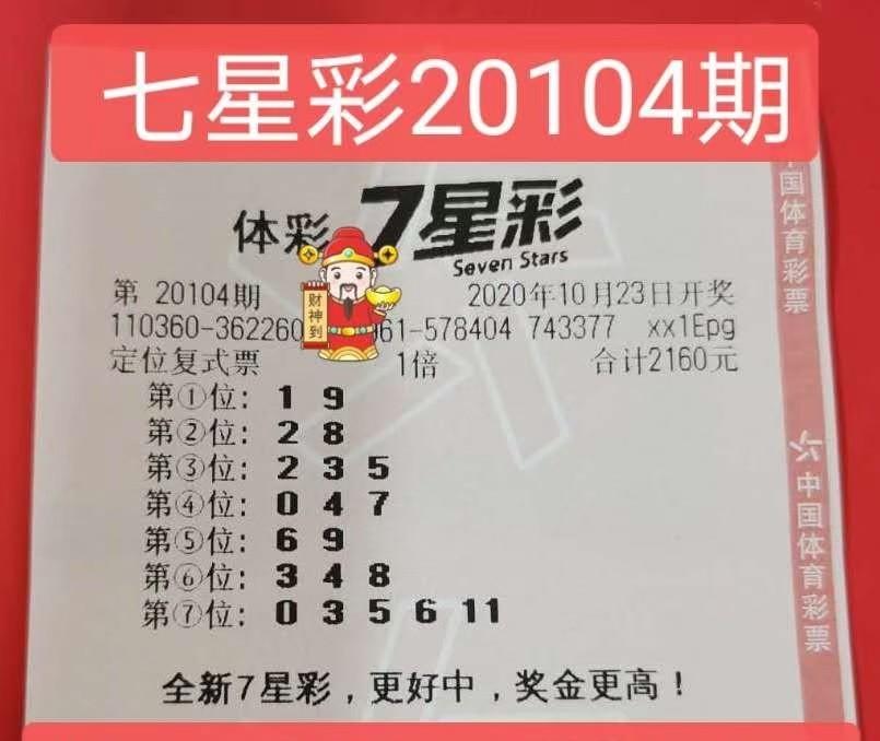 中国体彩七星彩票机选一注，梦想与幸运的交织