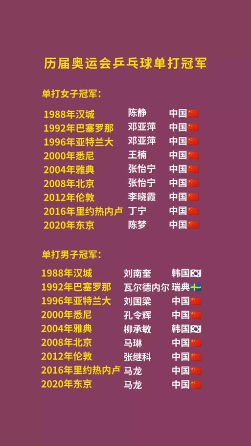 乒乓球女单冠军历届，荣耀背后的故事与传承