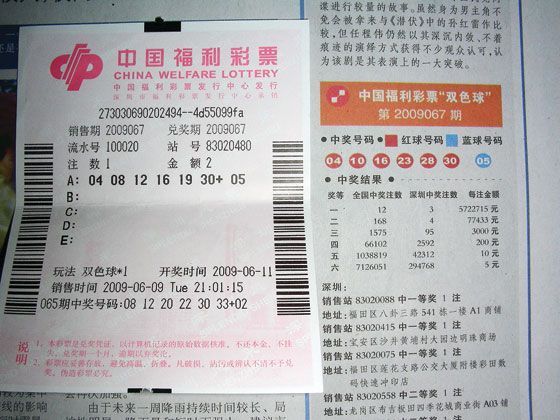 揭秘体育彩票双色球中奖背后的故事，一张神奇的中奖彩票图