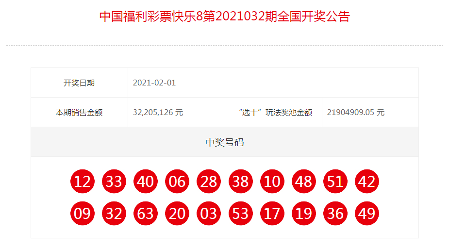 快乐8与双色球的最新开奖公告及直播盛况