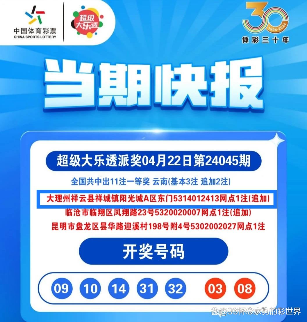 大乐透最新中奖彩票直播—见证幸运时刻