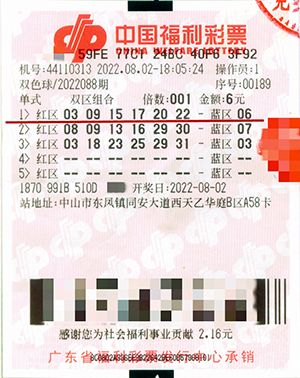 体育彩票双色球中三个号码的金额解析